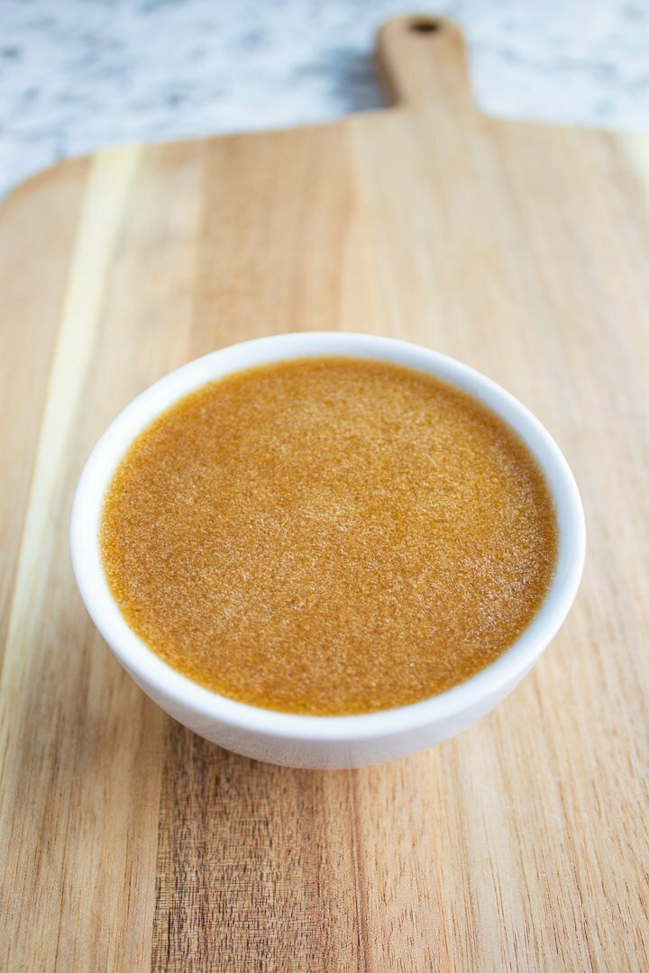 Balsamic marinade in a bowl